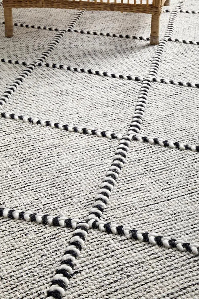 Maison Jasmin Grey Wool Rug - Image 3