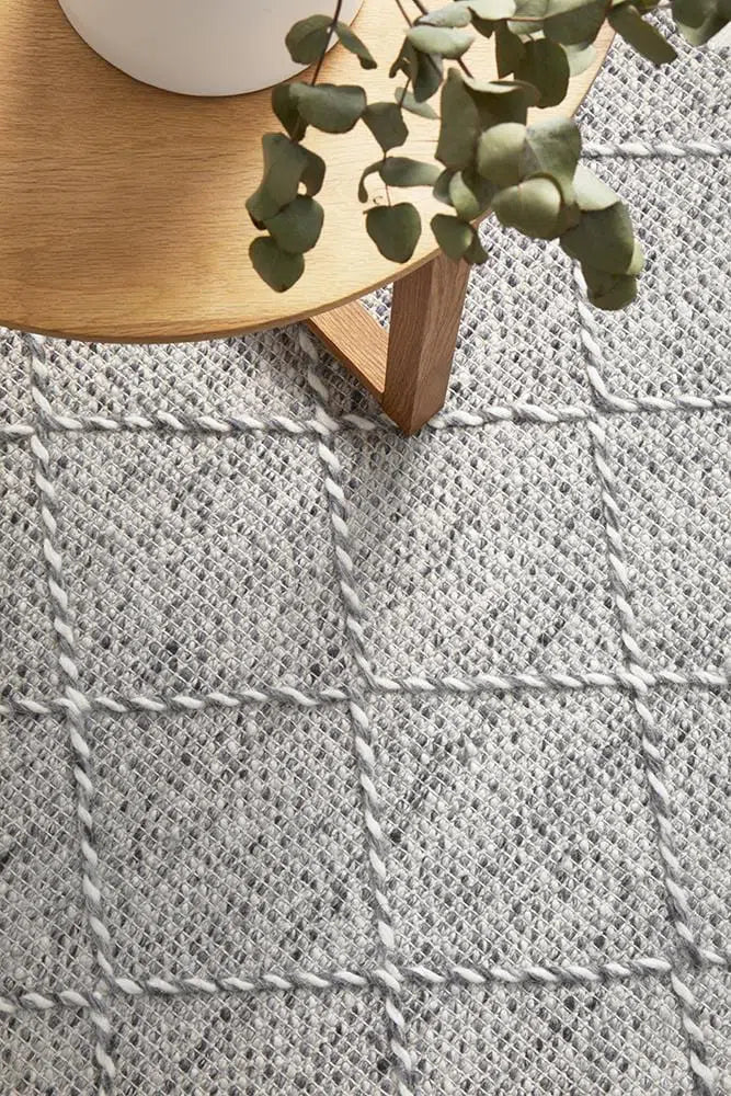 Maison Noah Grey Wool Rug - Image 3