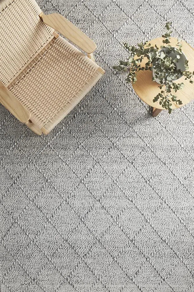 Maison Noah Grey Wool Rug - Image 4
