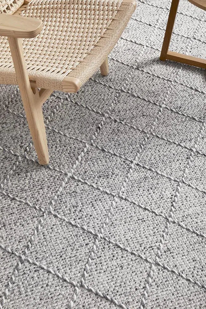 Maison Noah Grey Wool Rug - Image 5