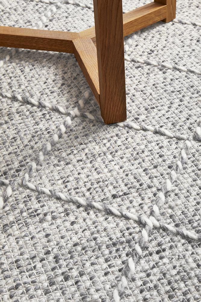 Maison Noah Grey Wool Rug - Image 8