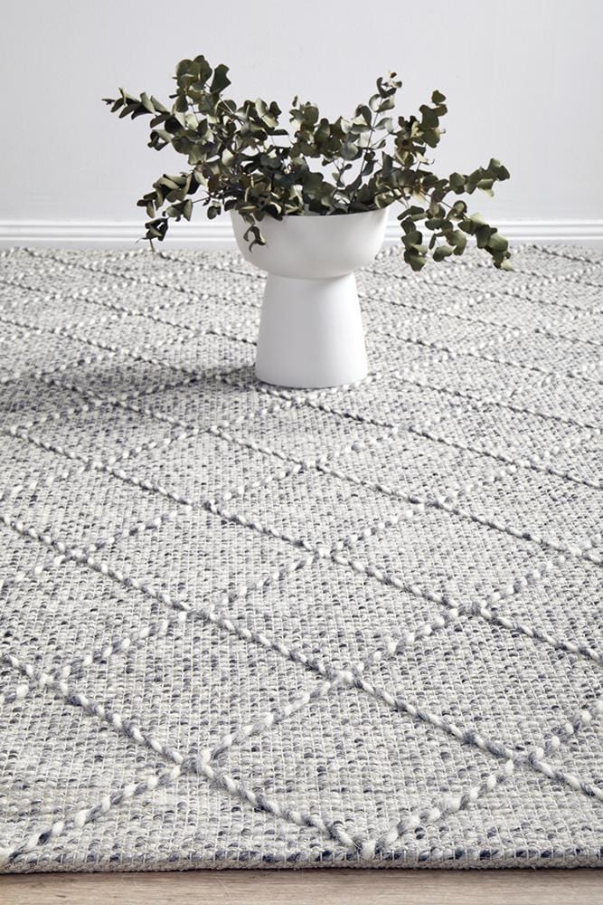 Maison Noah Grey Wool Rug - Image 9