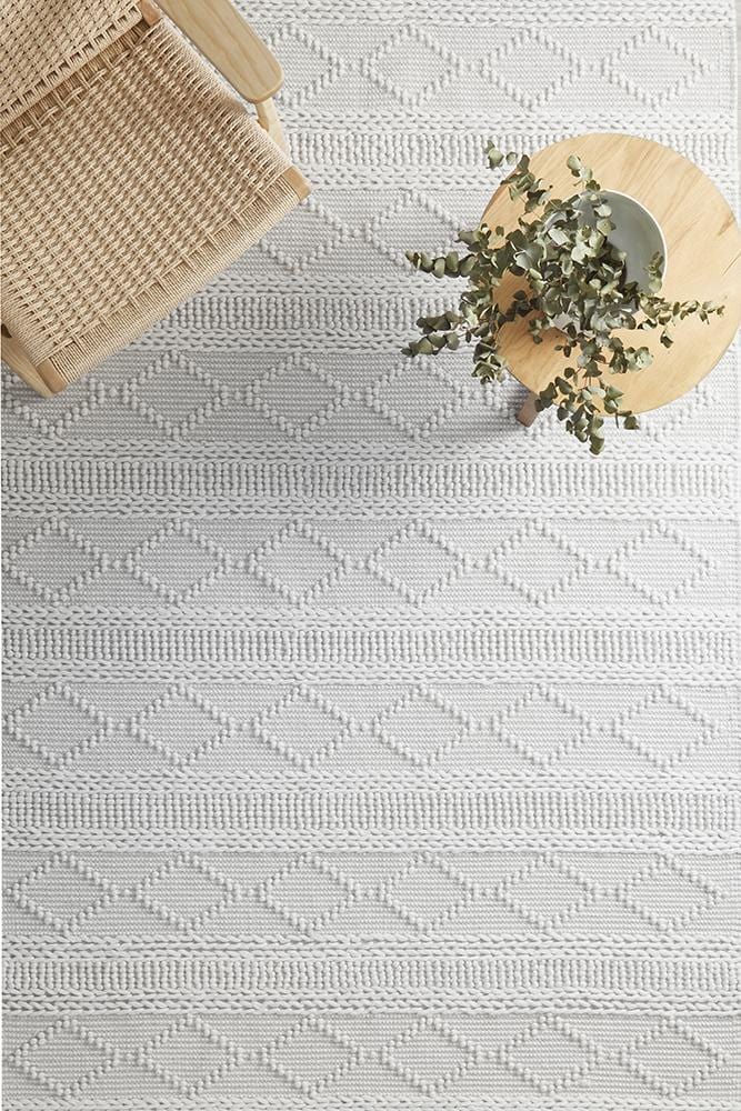 Maison Zoe Grey Wool Rug - Image 4