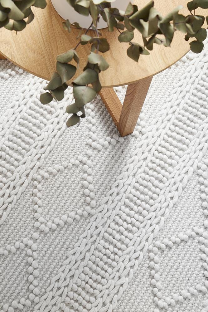 Maison Zoe Grey Wool Rug - Image 5