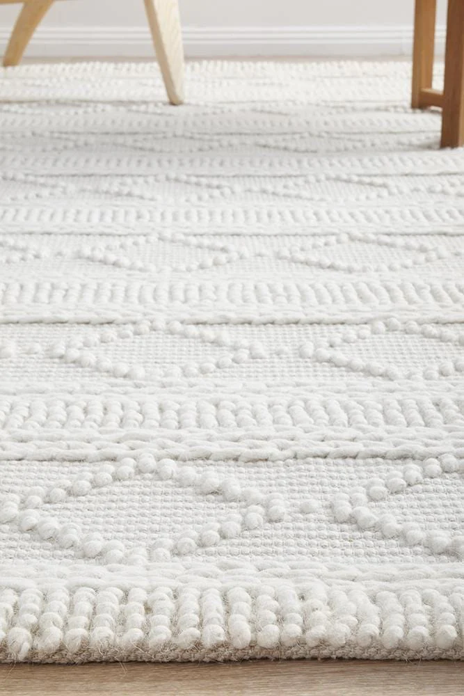 Maison Zoe Grey Wool Rug - Image 6