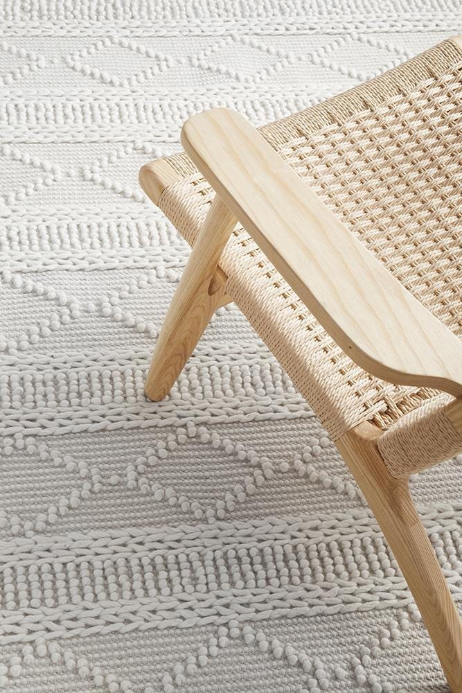 Maison Zoe Grey Wool Rug - Image 8