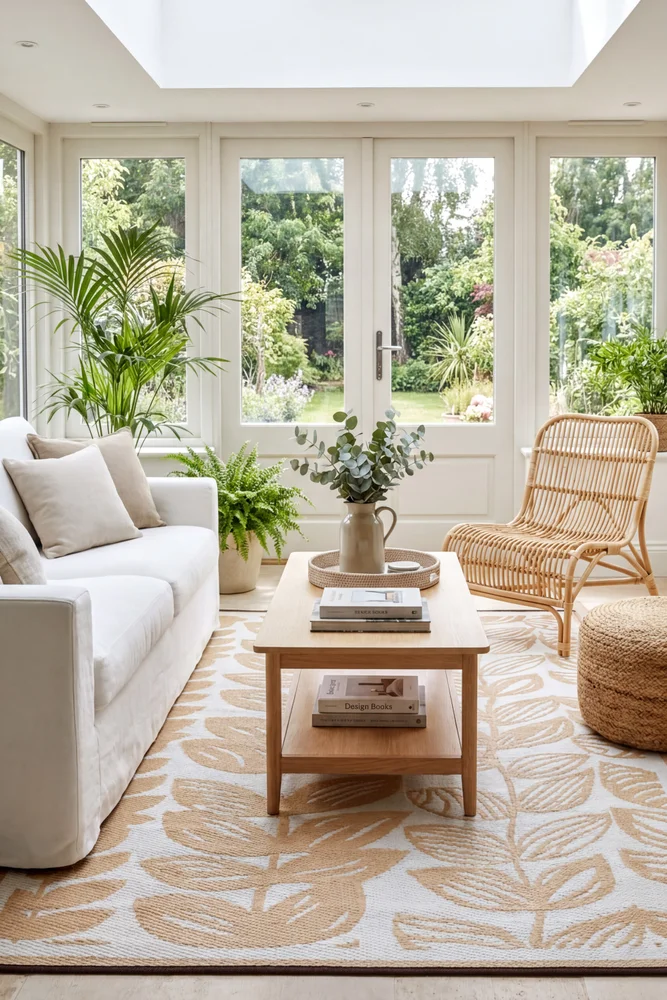 Malé Beige Reversible Outdoor Rug - Image 3