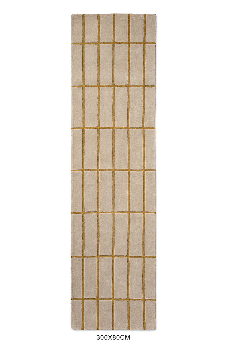 Marimekko Tiiliskivi Bronze Yellow 132906 Runner Rug - Image 5