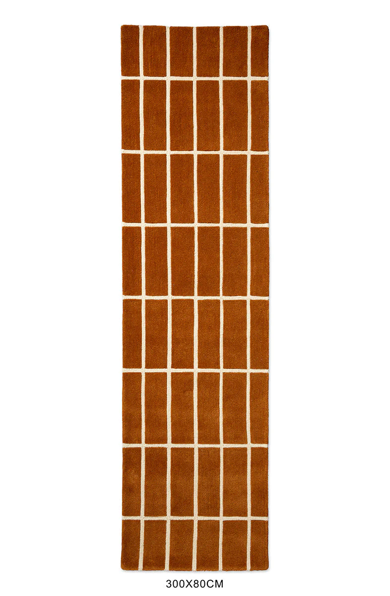Marimekko Tiiliskivi Brown 132905 Runner Rug - Image 6