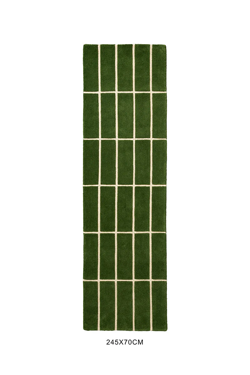 Marimekko Tiiliskivi Green 132907 Runner Rug