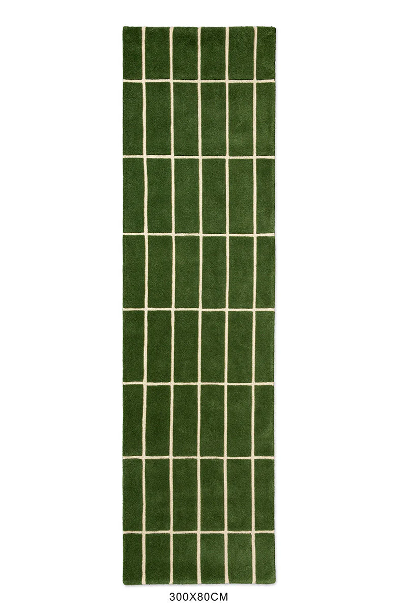 Marimekko Tiiliskivi Green 132907 Runner Rug - Image 5