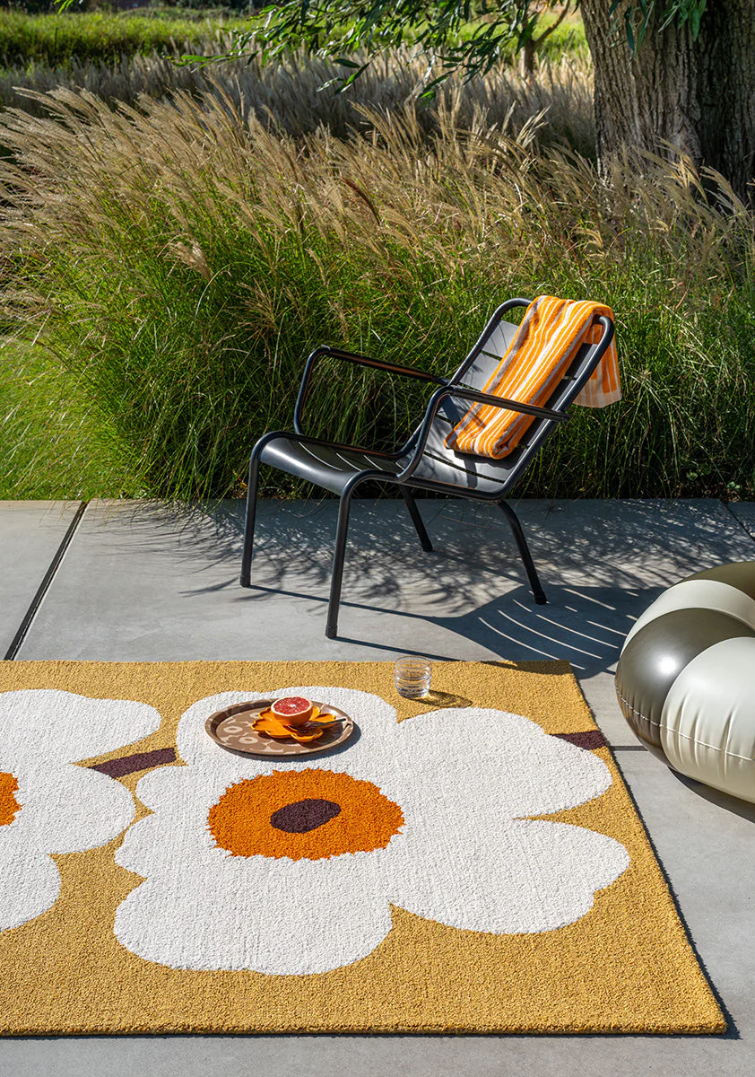 Marimekko Unikko Anniversary Honey Outdoor 433001 Rug - Image 3