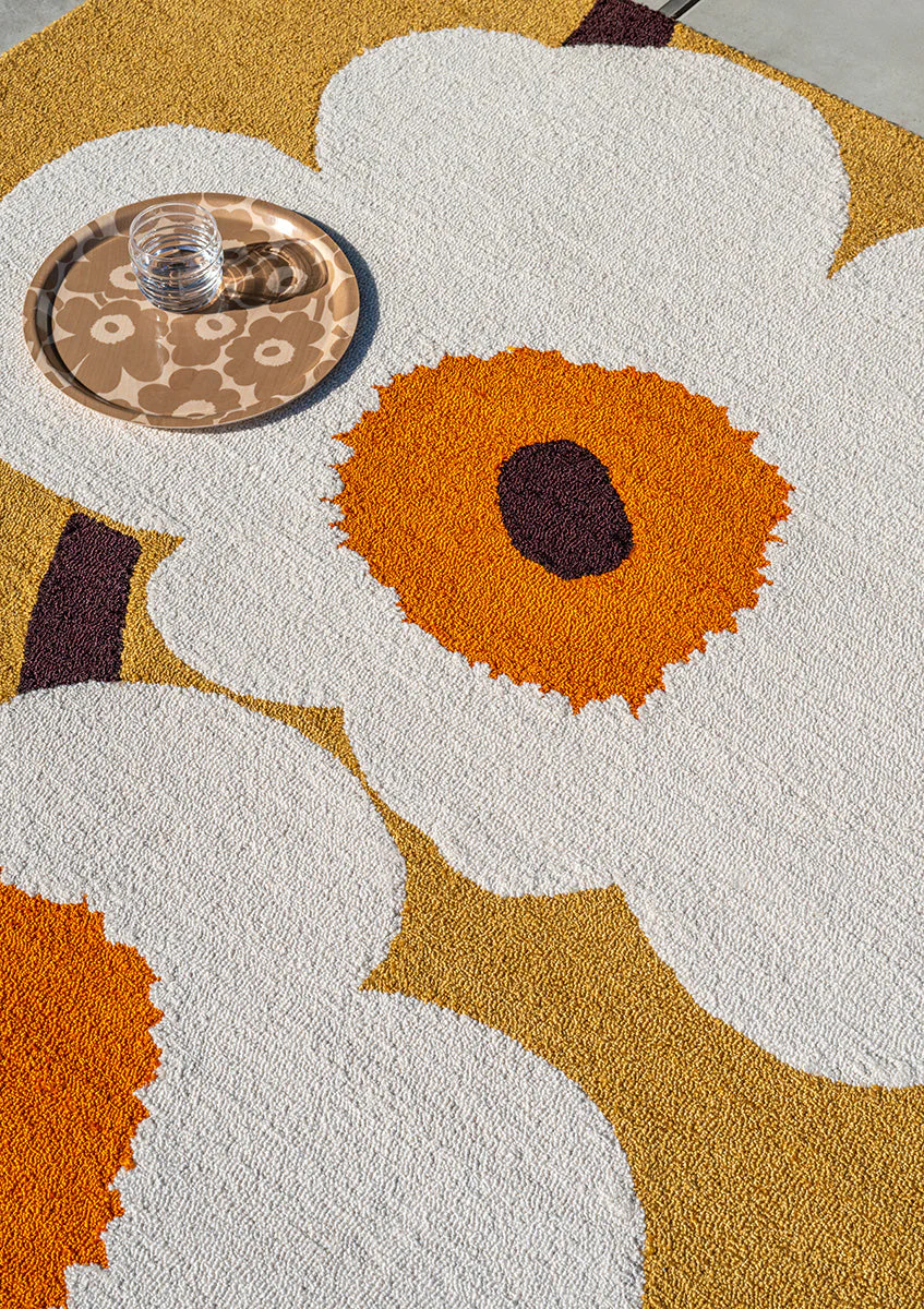 Marimekko Unikko Anniversary Honey Outdoor 433001 Rug - Image 4