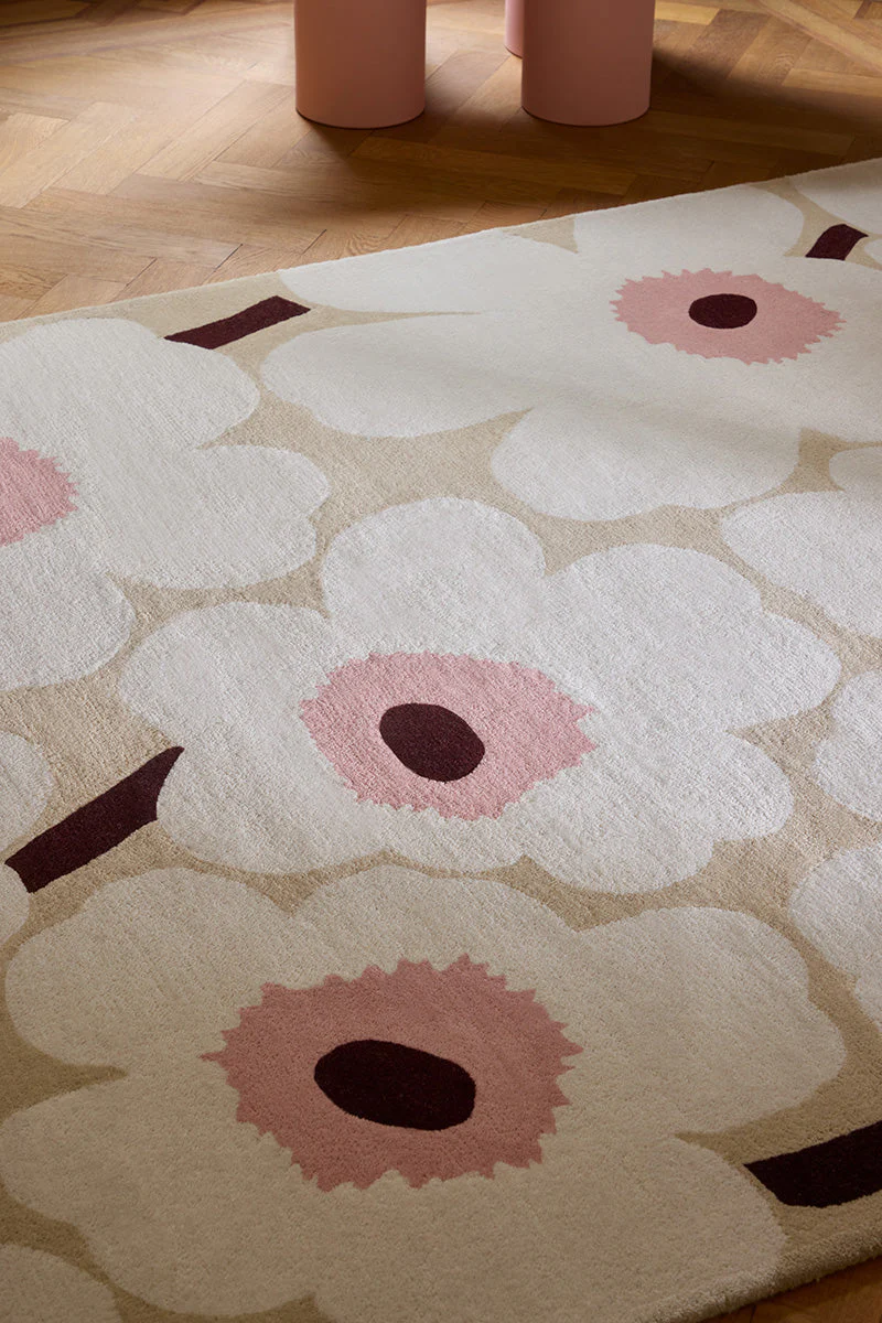 Marimekko Unikko Beige Pink 132402 Rug - Image 3