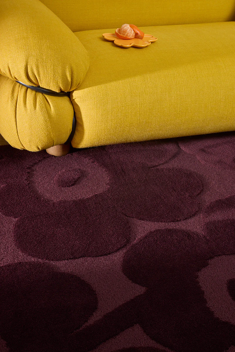 Marimekko Unikko Burgundy 132200 Rug - Image 3