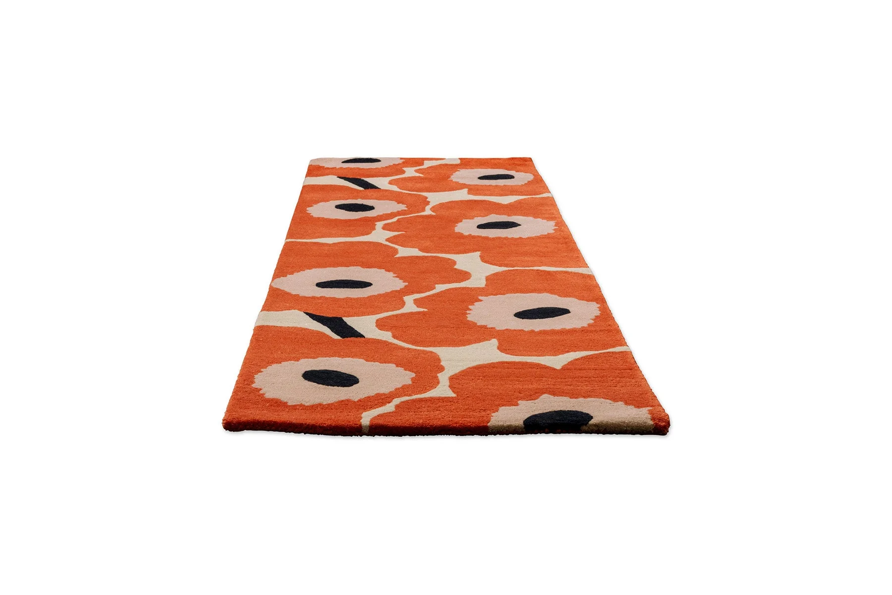 Marimekko Unikko Orange Red 132403 Runner Rug - Image 2