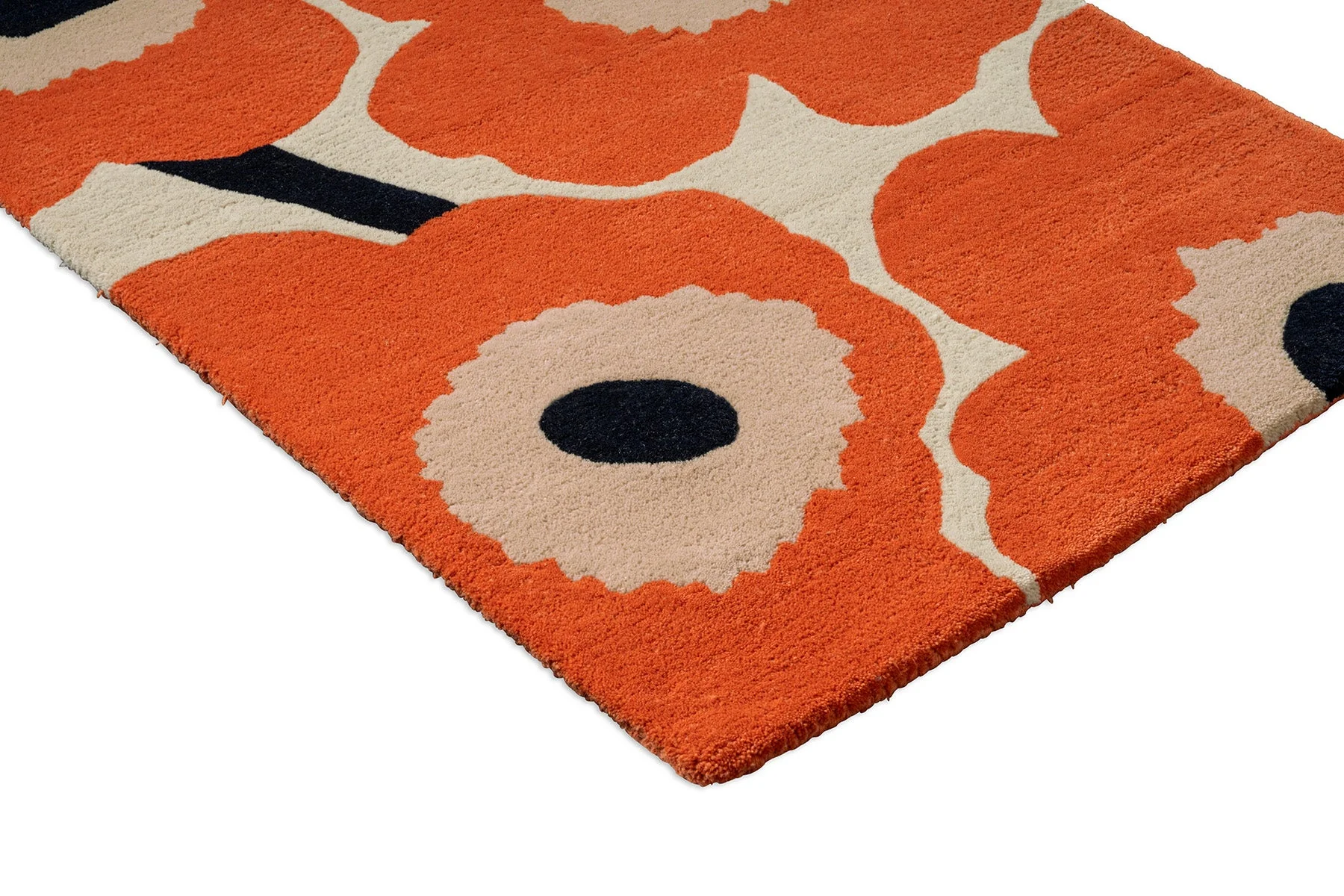 Marimekko Unikko Orange Red 132403 Runner Rug - Image 3