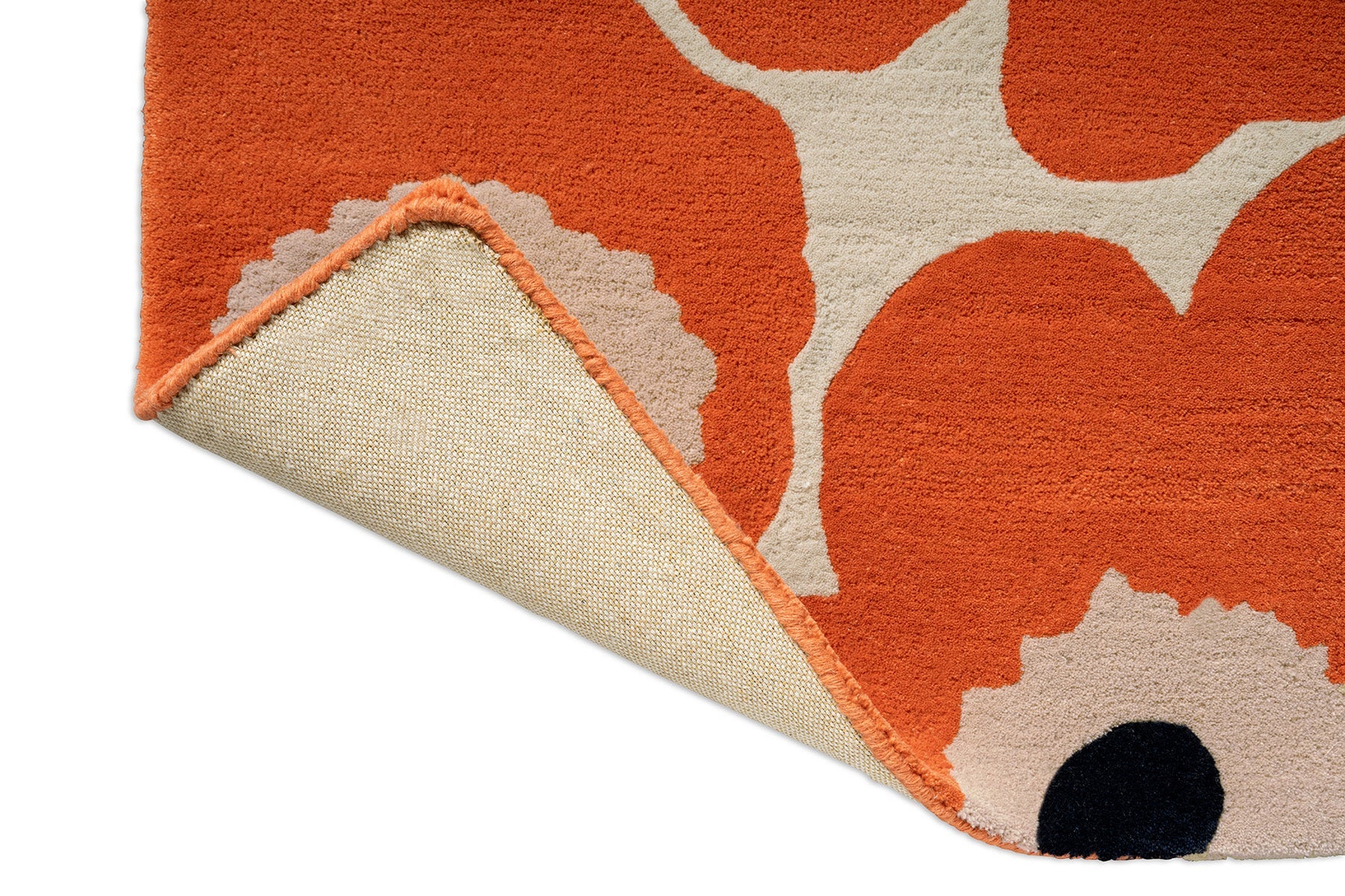 Marimekko Unikko Orange Red 132403 Runner Rug - Image 4