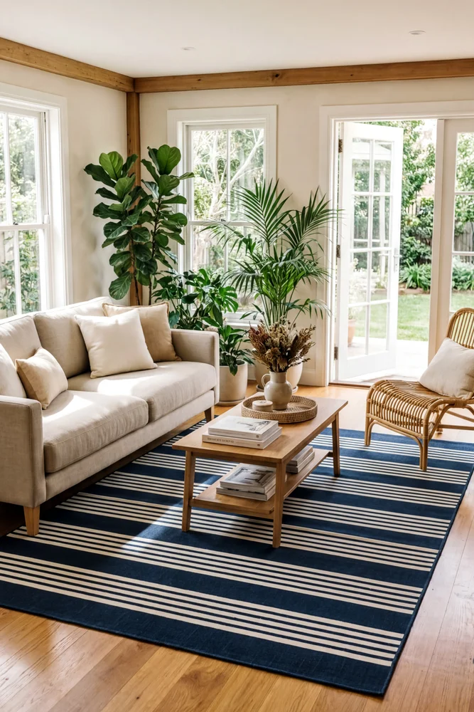 Mariona Blue Outdoor Rug - Image 3