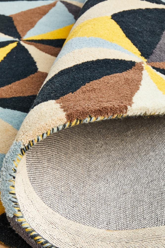 Matrix Pure Wool 900 Blue Round Rug - Image 10