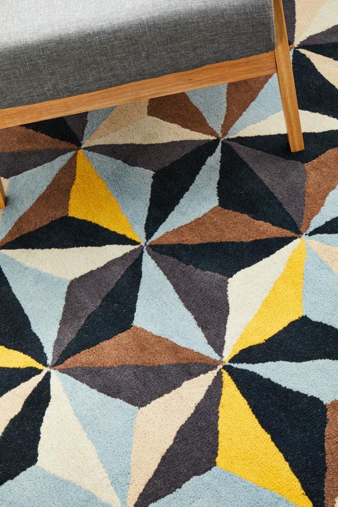 Matrix Pure Wool 900 Blue Round Rug - Image 9