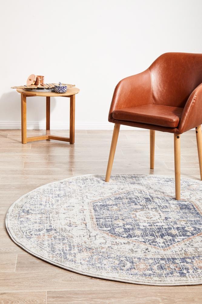Mayfair Lorissa Blue Round Rug - Image 3