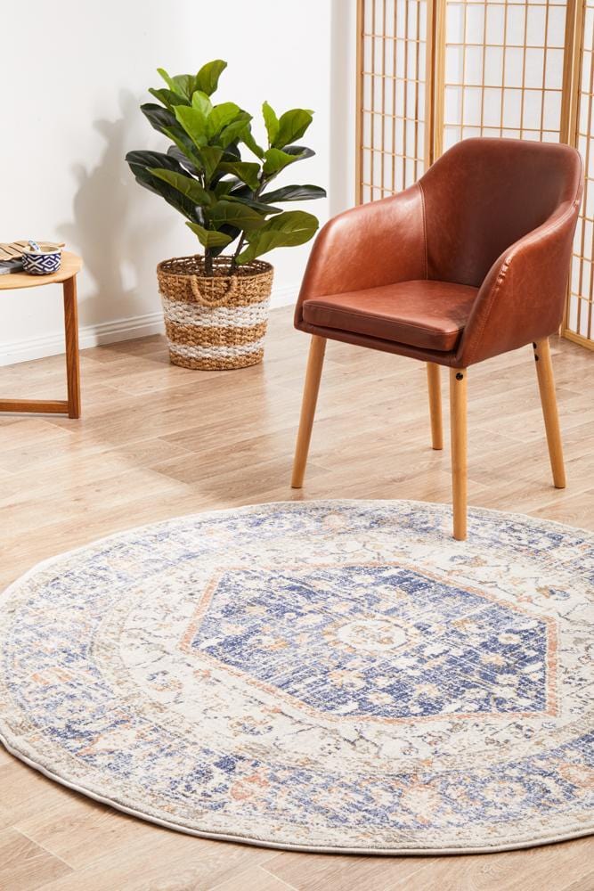 Mayfair Lorissa Blue Round Rug - Image 4