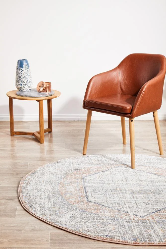 Mayfair Lorissa Peach Round Rug - Image 3