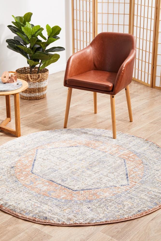 Mayfair Lorissa Peach Round Rug - Image 4