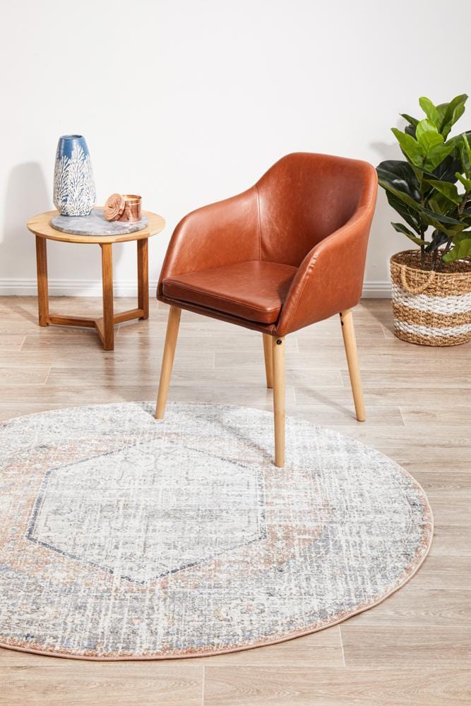 Mayfair Lorissa Peach Round Rug - Image 5