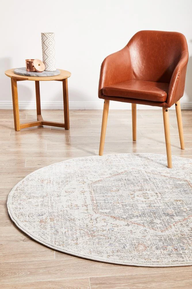 Mayfair Lorissa Silver Round Rug - Image 3