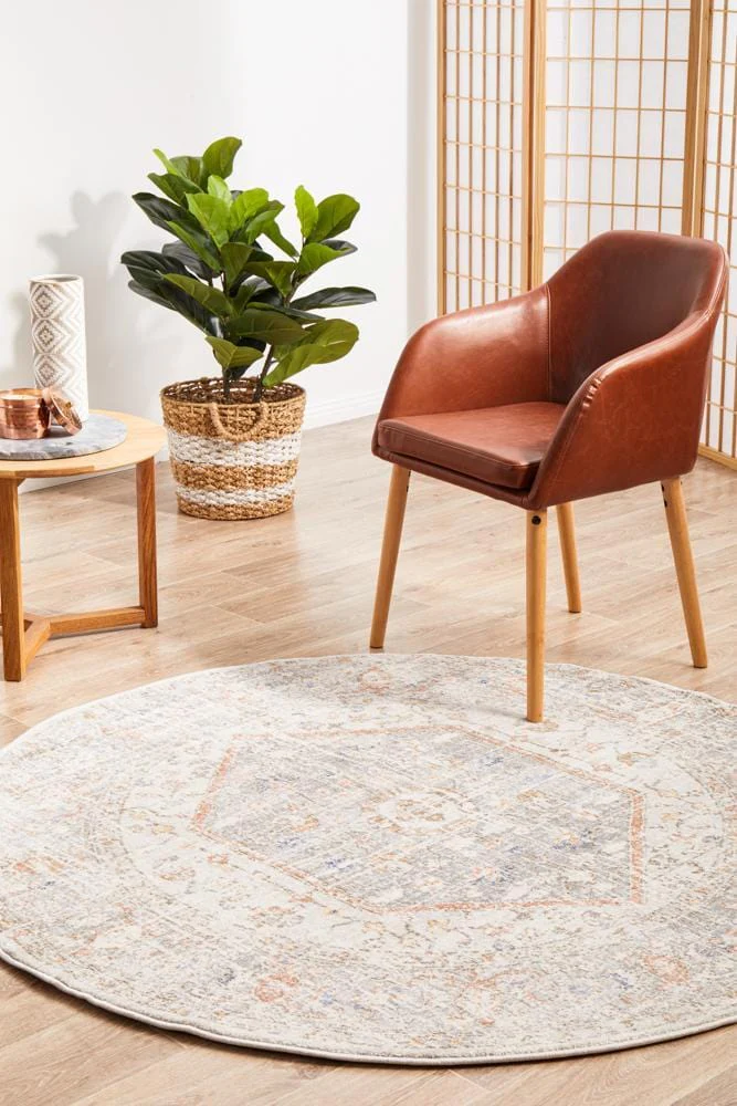 Mayfair Lorissa Silver Round Rug - Image 4
