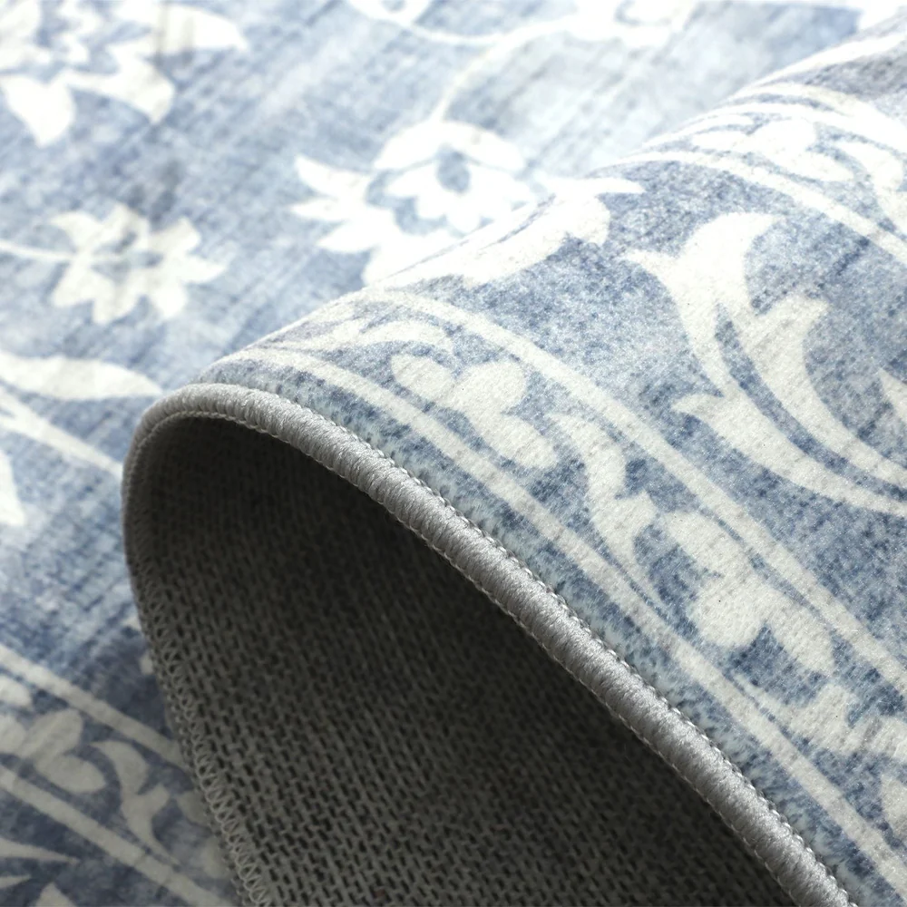 Megan Blue Machine Washable Rug - Image 5