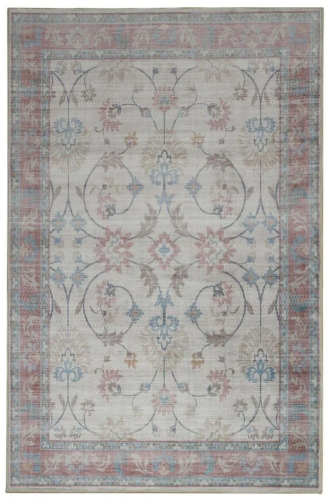 Megan Pink Machine Washable Rug