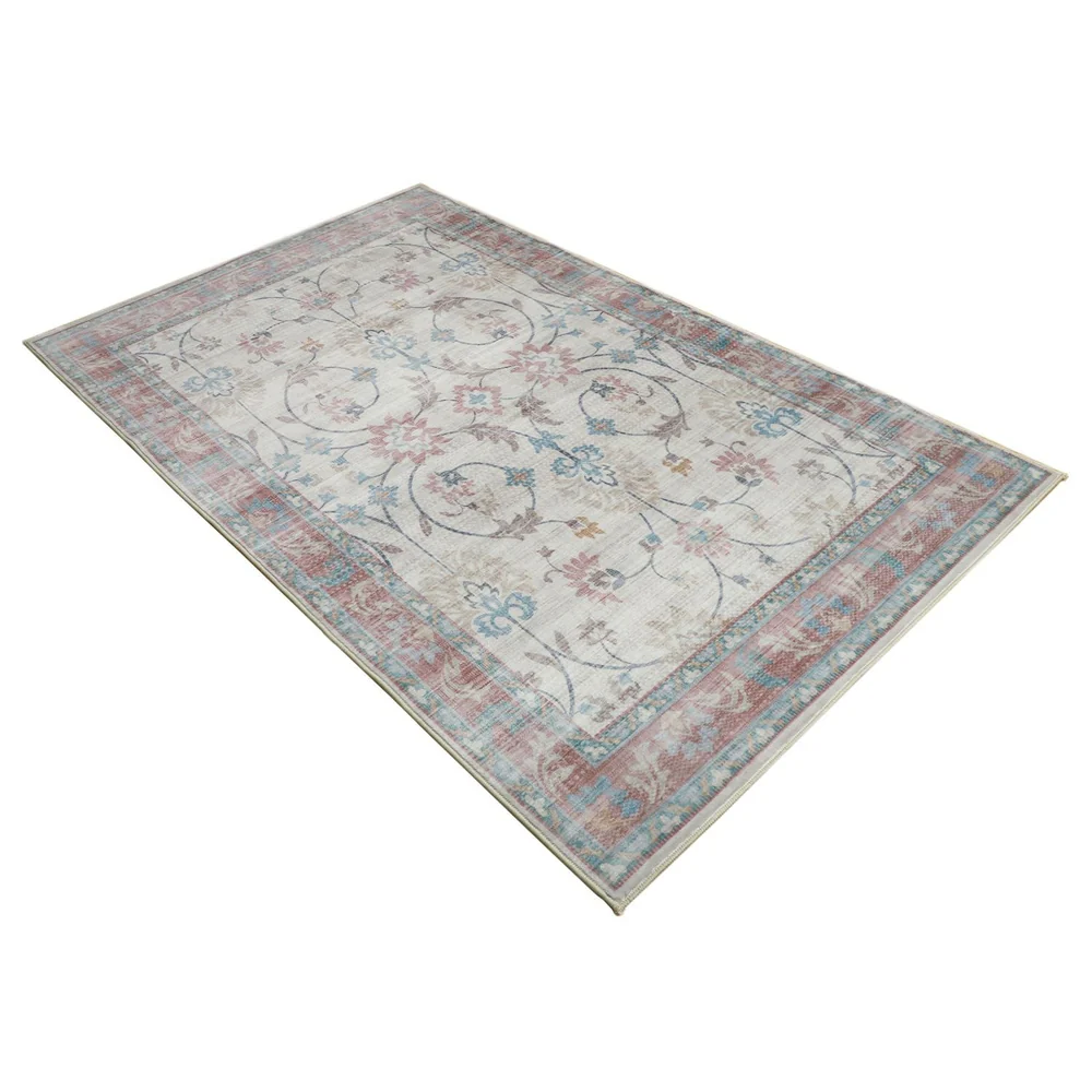 Megan Pink Machine Washable Rug - Image 4
