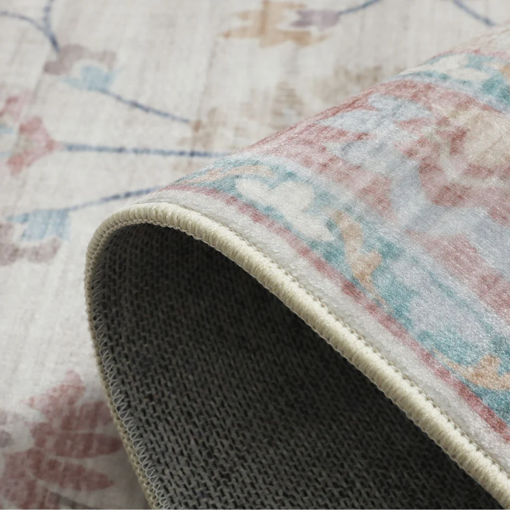 Megan Pink Machine Washable Rug - Image 6