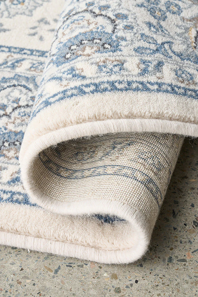 Melody Nain Cream Blue Rug - Image 8