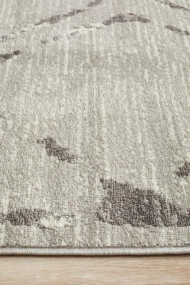 Kendall Contemporary Diamond Rug Silver Grey - Image 6