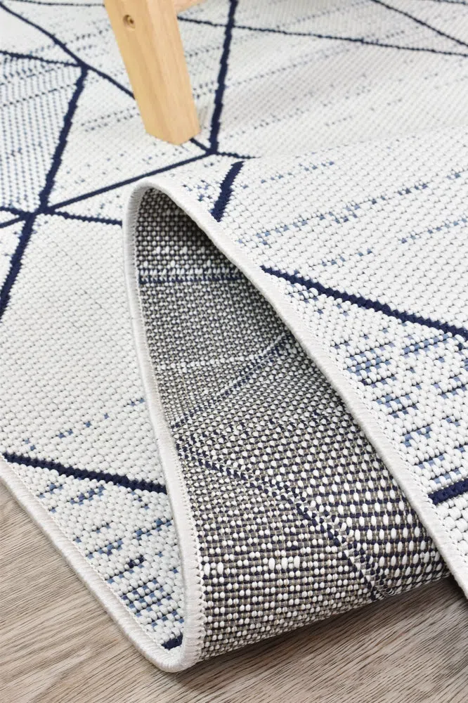 Mirada White Blue Outdoor Rug - Image 8