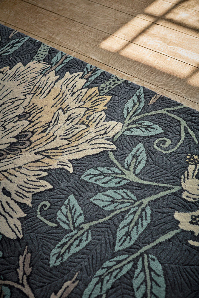 Morris & Co Honeysuckle & Tulip Woad - Thyme 130408 Rug - Image 5