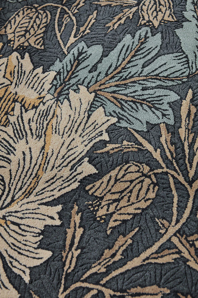 Morris & Co Honeysuckle & Tulip Woad - Thyme 130408 Rug - Image 6