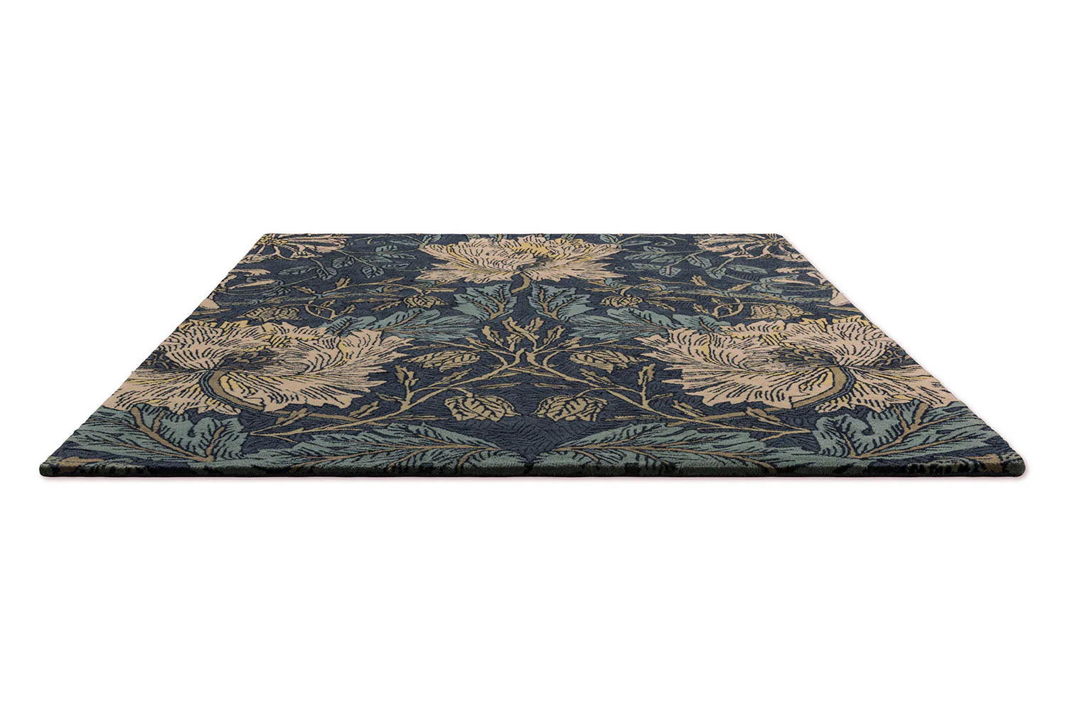Morris & Co Honeysuckle & Tulip Woad - Thyme 130408 Rug - Image 7