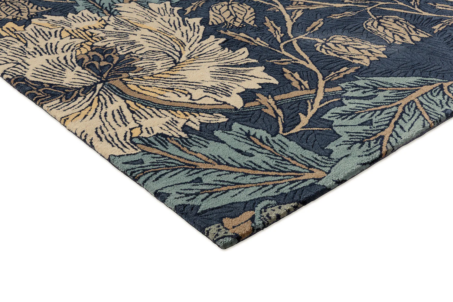 Morris & Co Honeysuckle & Tulip Woad - Thyme 130408 Rug - Image 8