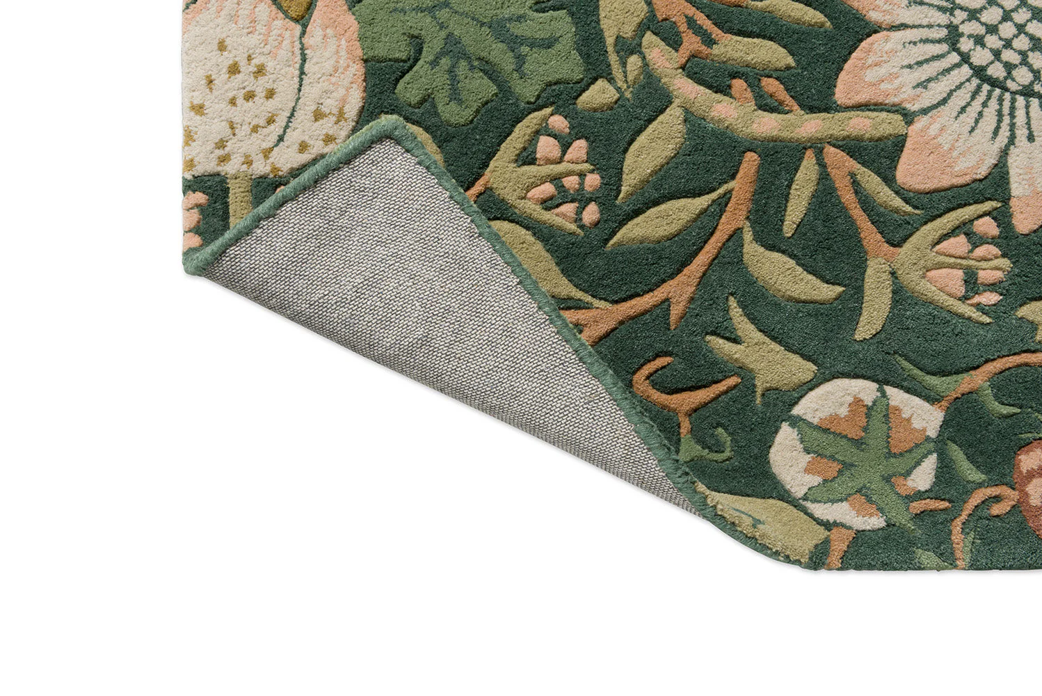 Morris & Co Strawberry Thief Forest 027707 Rug - Image 8