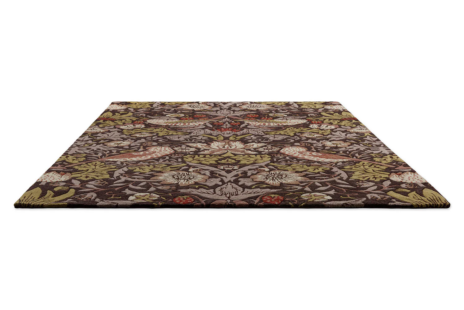 Morris & Co Strawberry Thief Grape 027705 Rug - Image 6