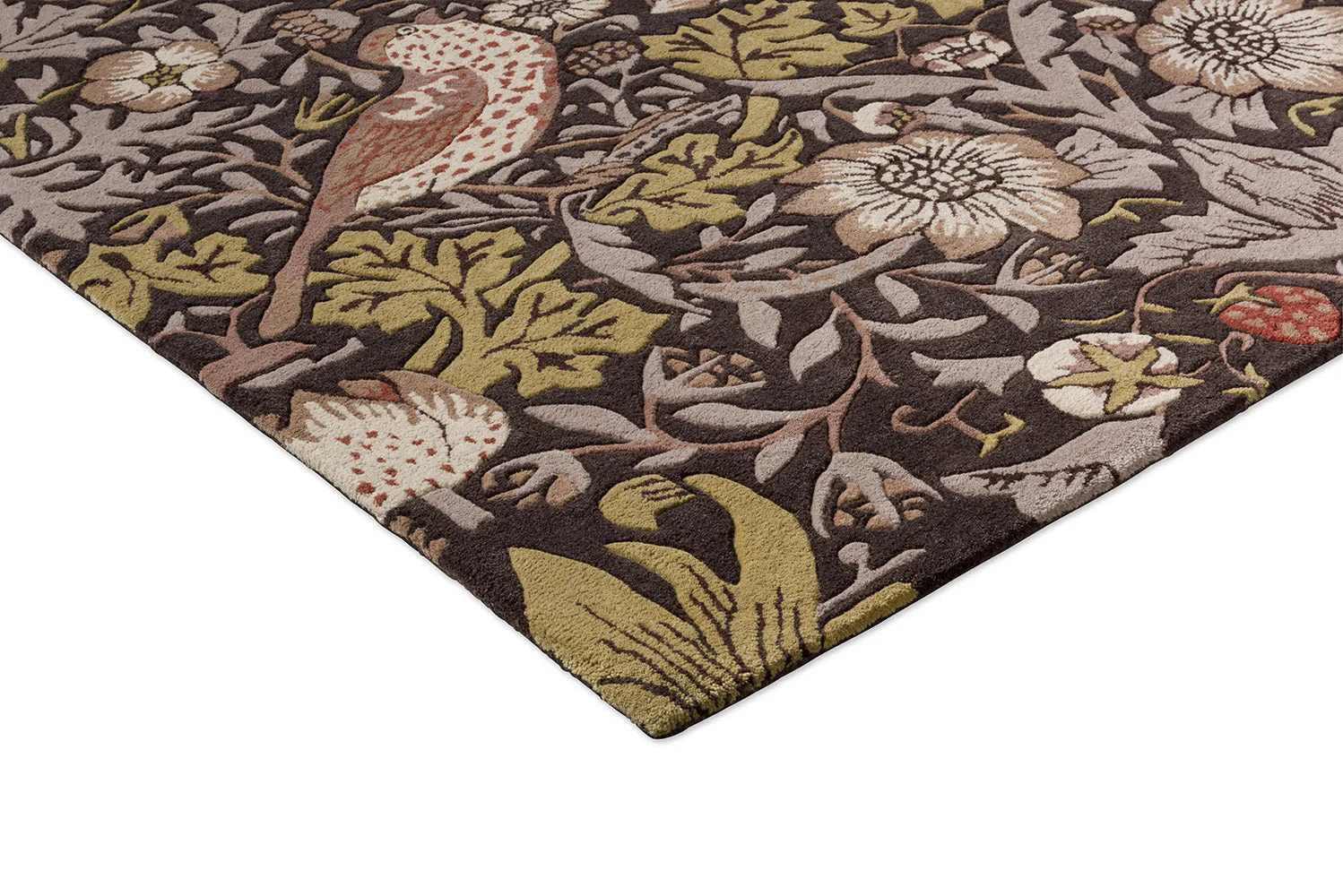 Morris & Co Strawberry Thief Grape 027705 Rug - Image 7