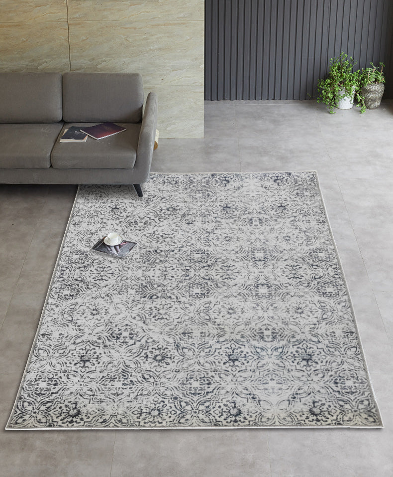 Mozaic Grey Non-Slip Rug - Image 3