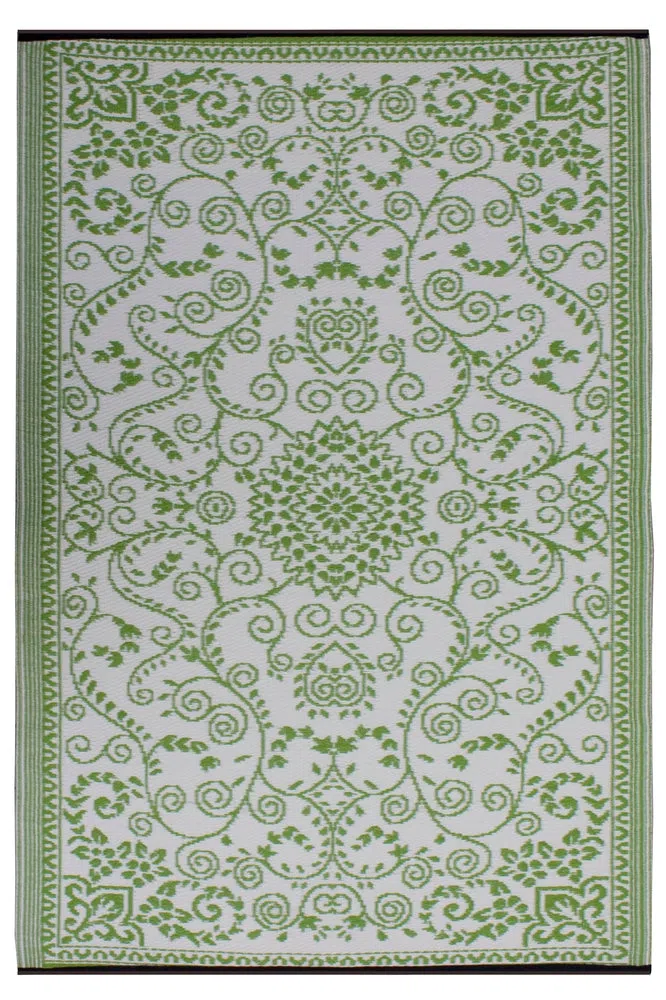 Murano Green Reversible Outdoor Rug - Image 4