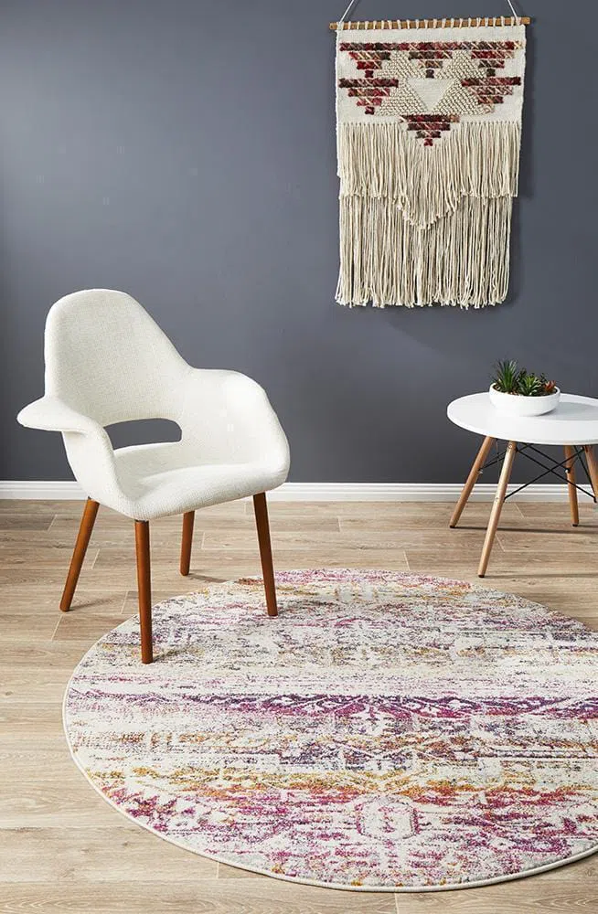 Museum Lili Fuschia Round Rug - Image 3