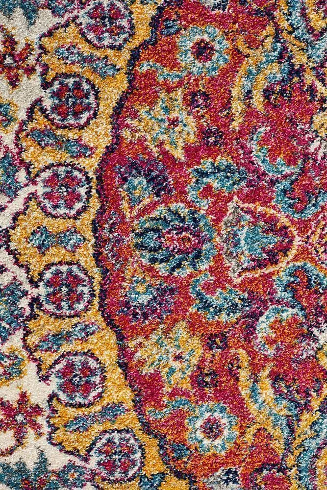 Museum Shelly Rust Round Rug - Image 4